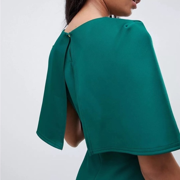 Club L London Green Cape Dress - Picture 4 of 16